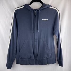 Adidas Essentials 3-Stripes Full-Zip Hoodie Size M